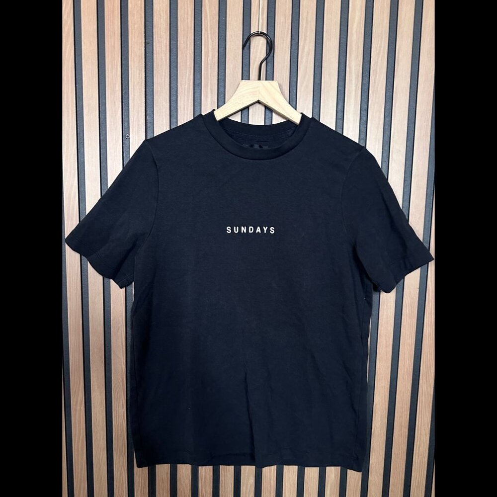 Oak + Fort T Shirt XS Mens Black Sundays Short Sleeve Graphic Tee